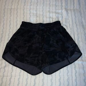 Lululemon Athletics Camo Black Track That 5” Shorts